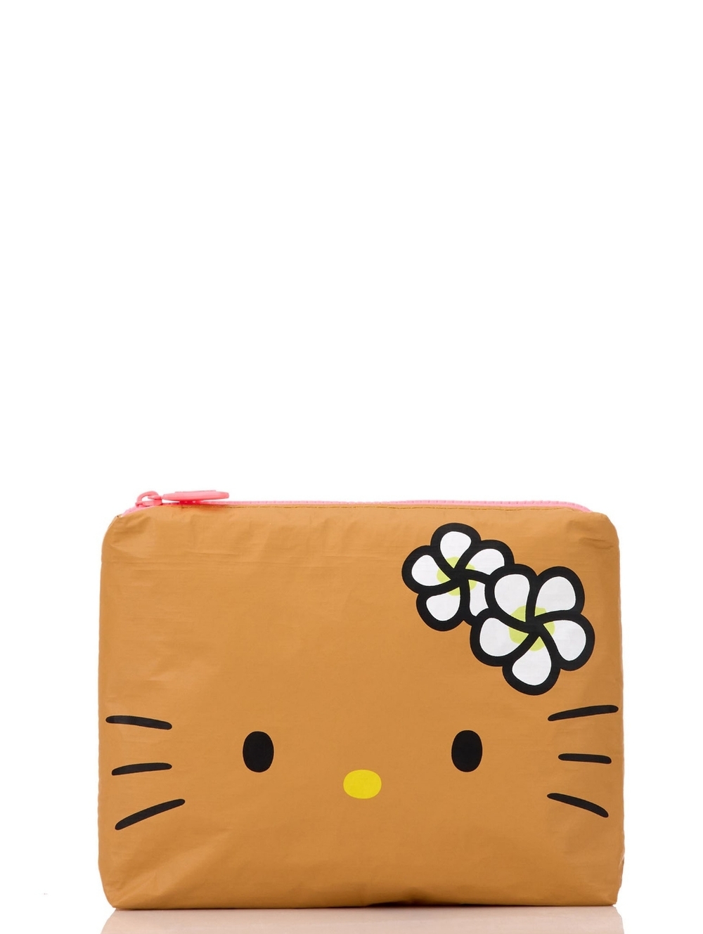ALOHA Collection x Hello Kitty Small Pouch in Kitty Face Black and Tan (NWT)
